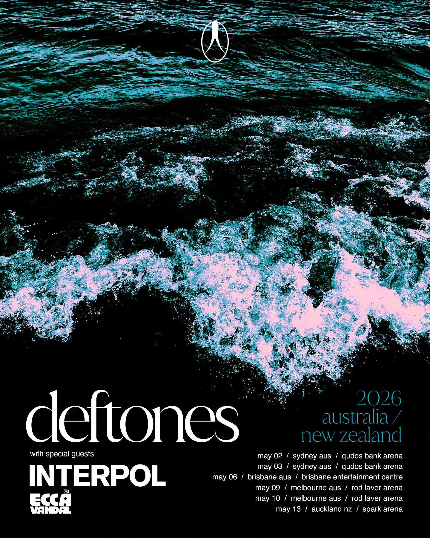 Deftones Tour Poster 2026